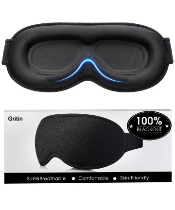 Masca de somn 100% opaca,...