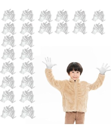 Manusi albe din bumbac...